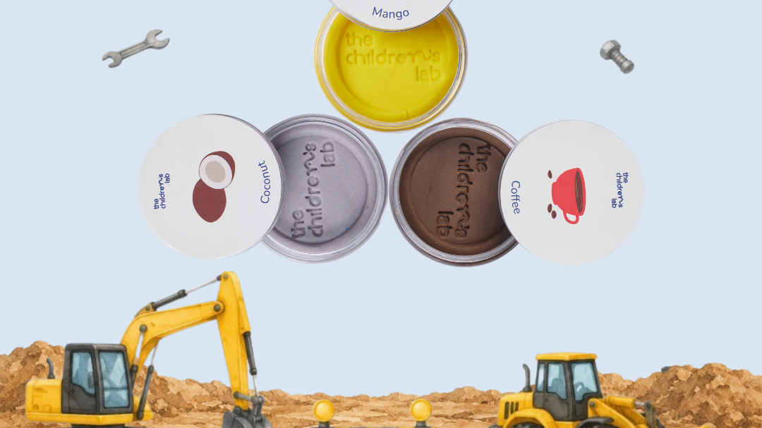 Construction DoughLab Themed Kit: Build, Create & Learn Through Sensory Play