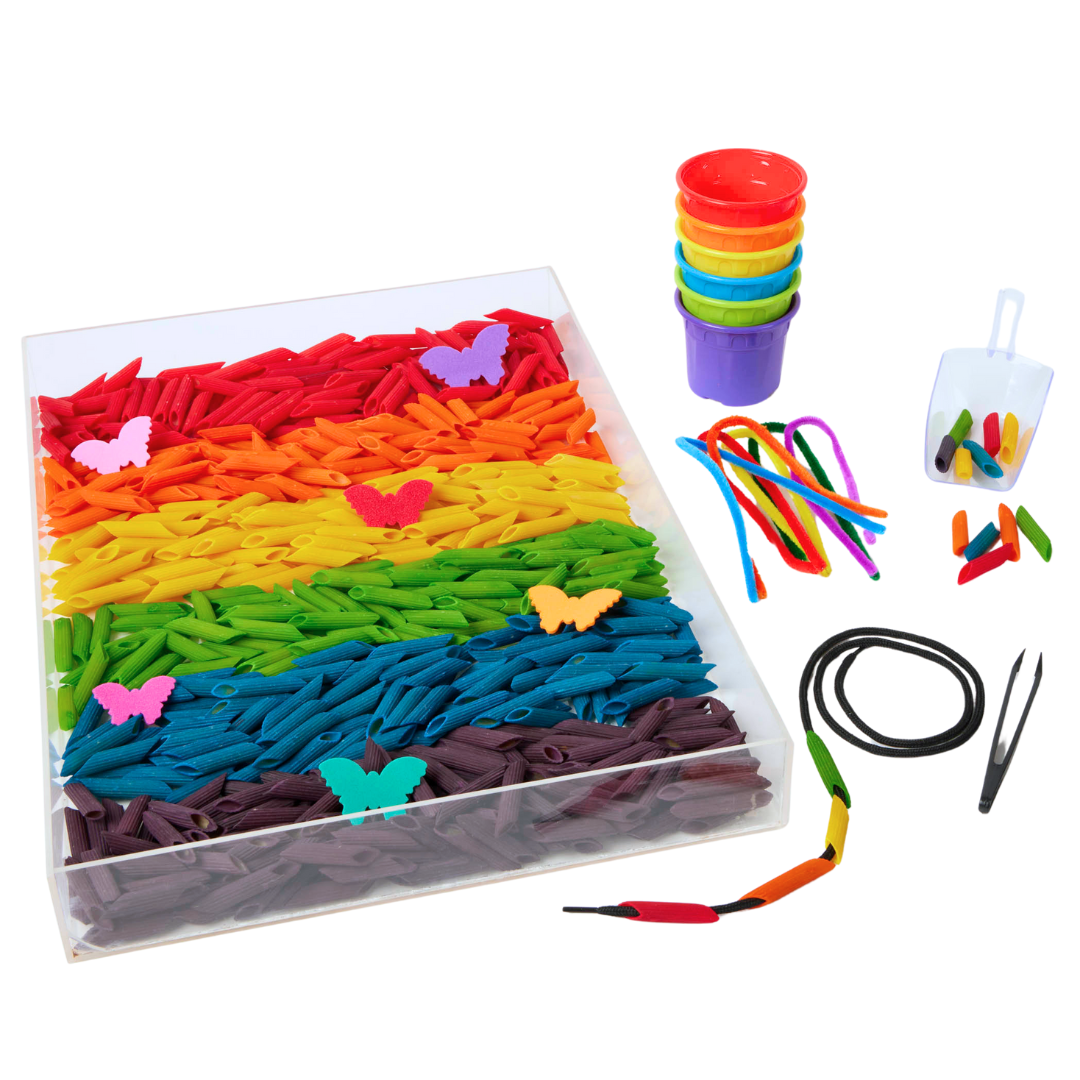 Pasta Sensory Play Bin: Fun & Learning for Toddlers
