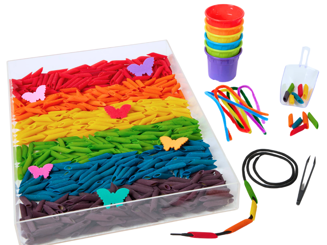 Pasta Sensory Play Bin: Fun & Learning for Toddlers