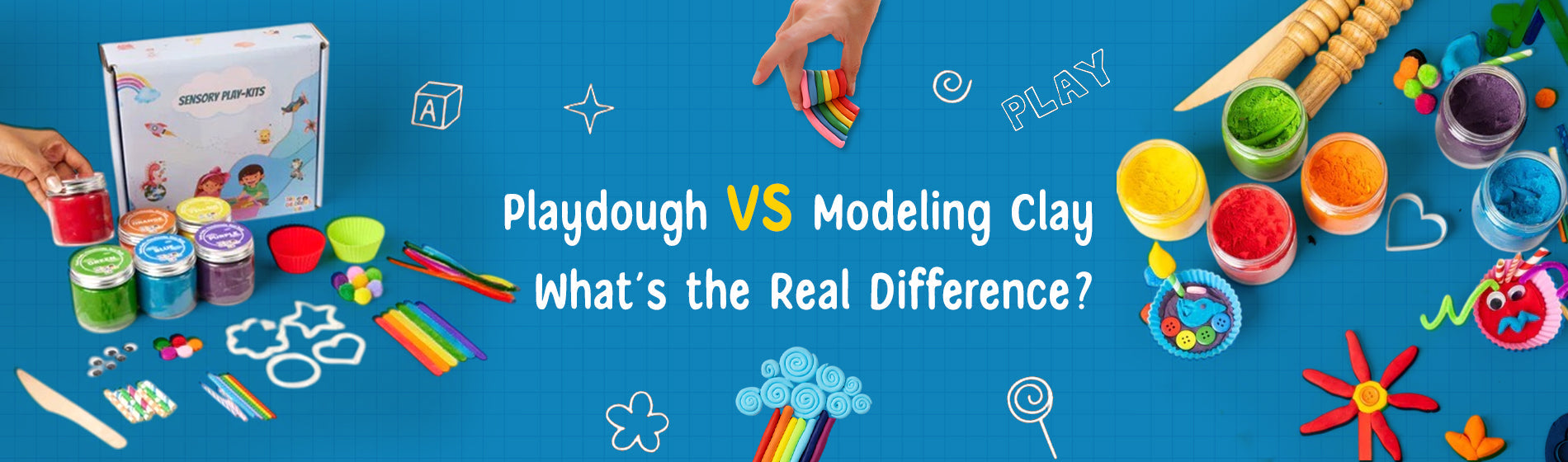Playdough vs. Modeling Clay: What’s the Real Difference? | The Childrenslab
