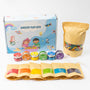 The Children’s Lab Sensory Starter Combo Bin with sensory rice, pasta, and taste‑safe clay for kids 1–4 years