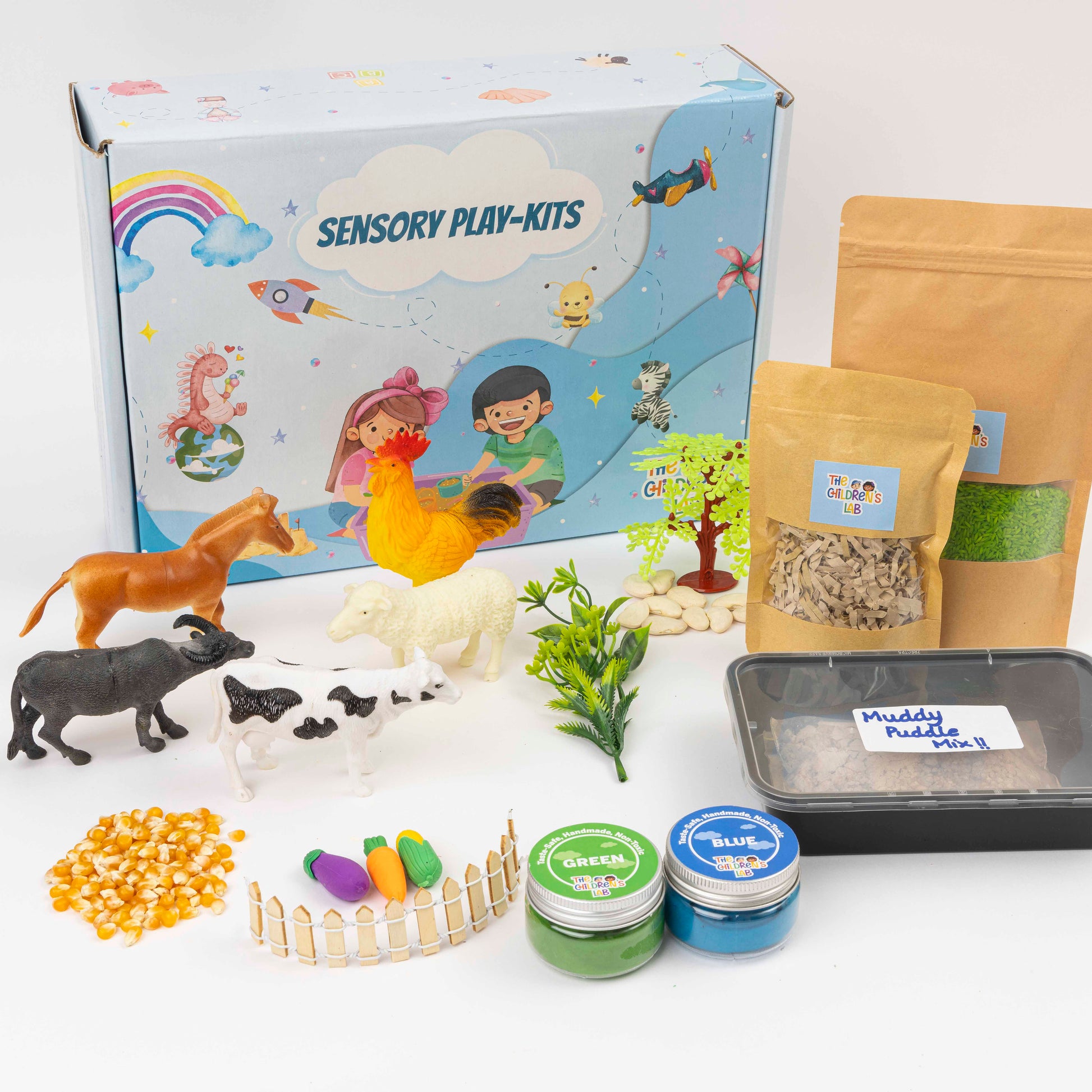 Farm Animals Sensory Play Bin