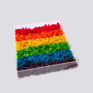 1 pack of 6 Coloured Pasta (900gms 6 assorted shapes and colours)