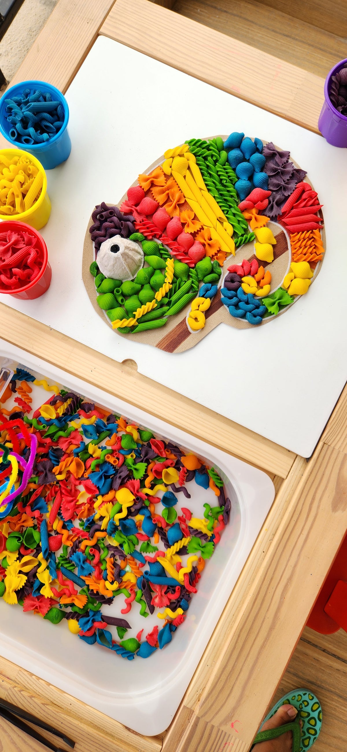 Pasta Sensory Play Bin