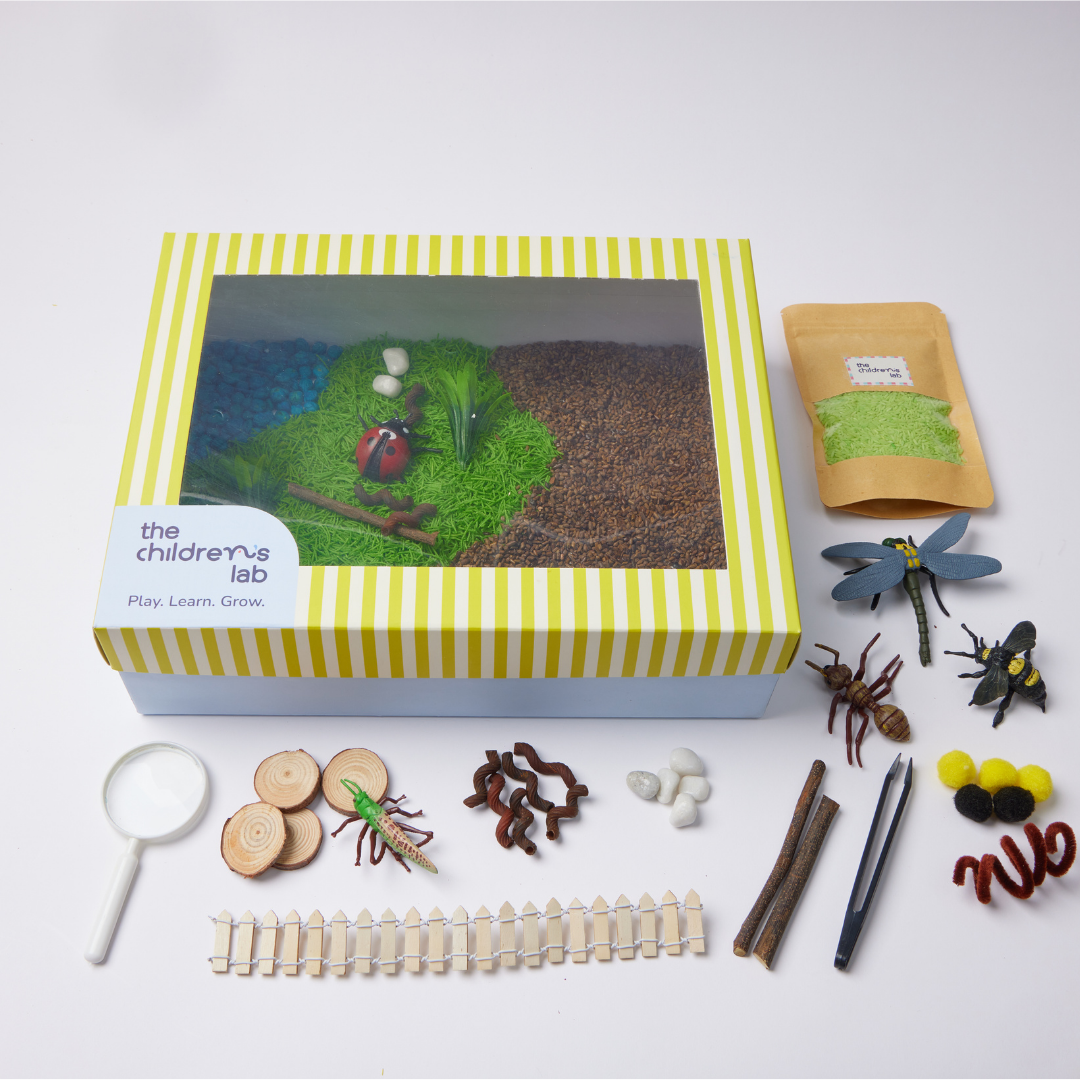Garden and Insects Sensory Play Bin