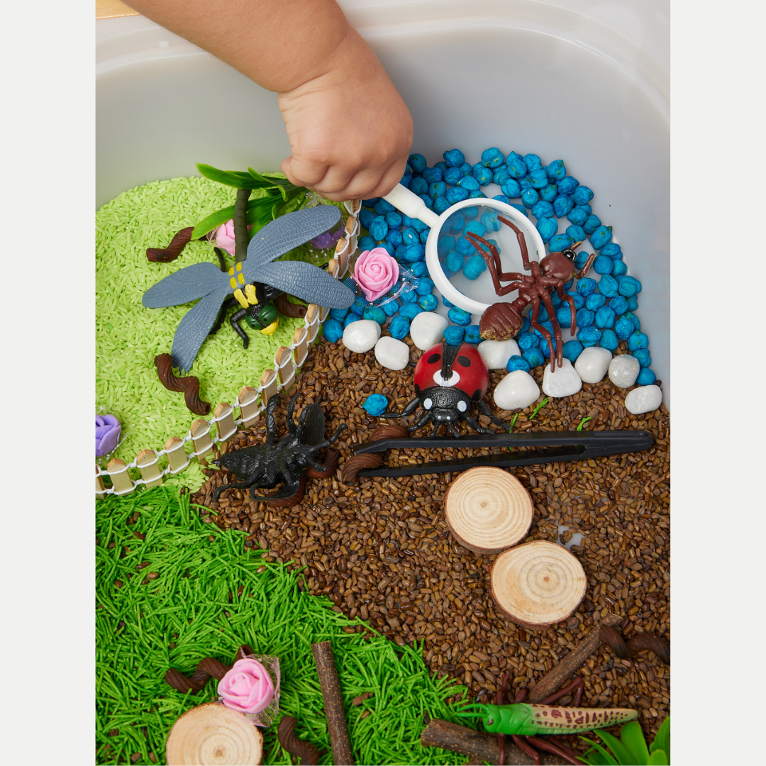 Garden and Insects Sensory Play Bin