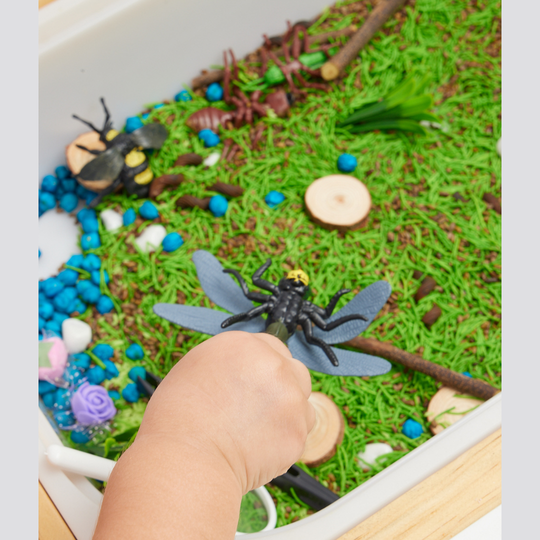 Garden and Insects Sensory Play Bin