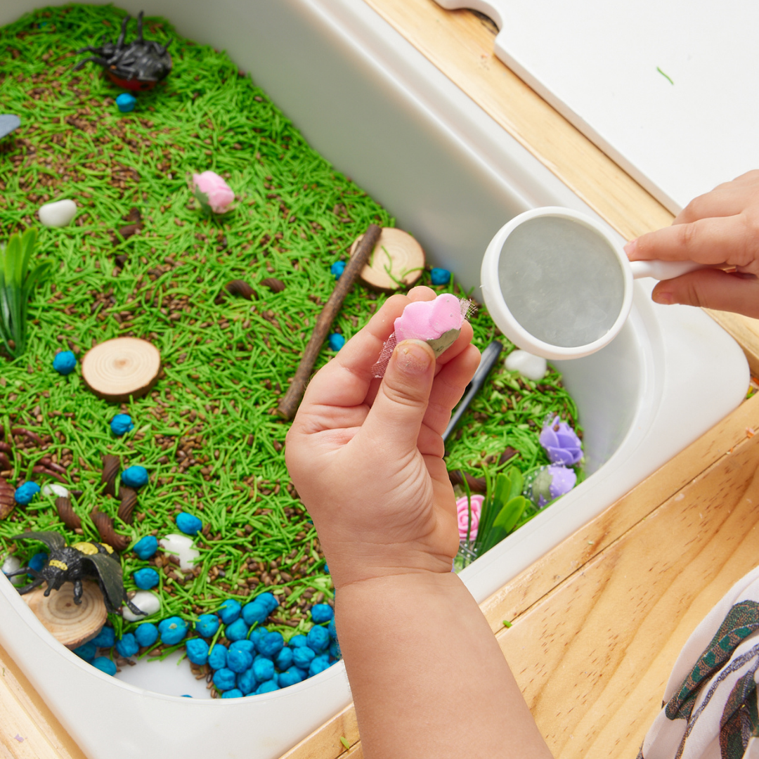 Garden and Insects Sensory Play Bin