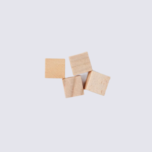 Several small wooden square blocks