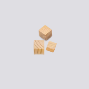 3 Wooden blocks 