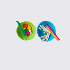 Silicon cupcake moulds, Buttons, Candles, Pipe cleaners, Straws and Popsicle Sticks / Craft Sticks