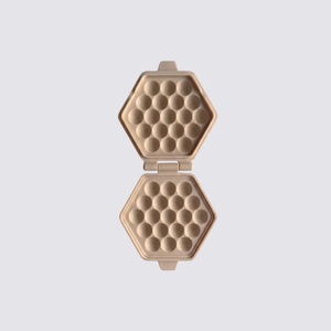One hexagonal hinged dough press