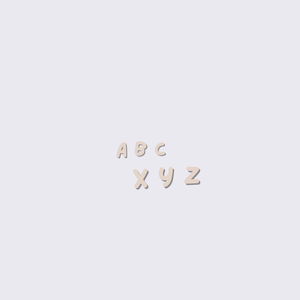 Set of Wooden Letters (26 alphabet)