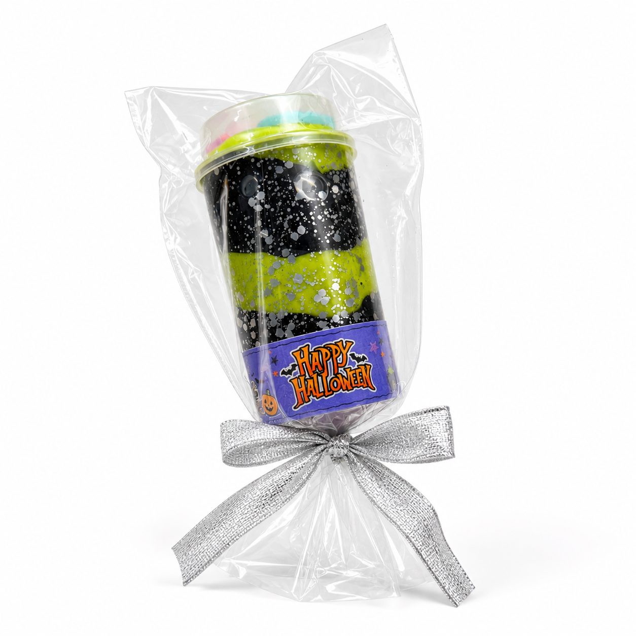 Spooky Halloween Playdough Push Pop (Pack Of 6)