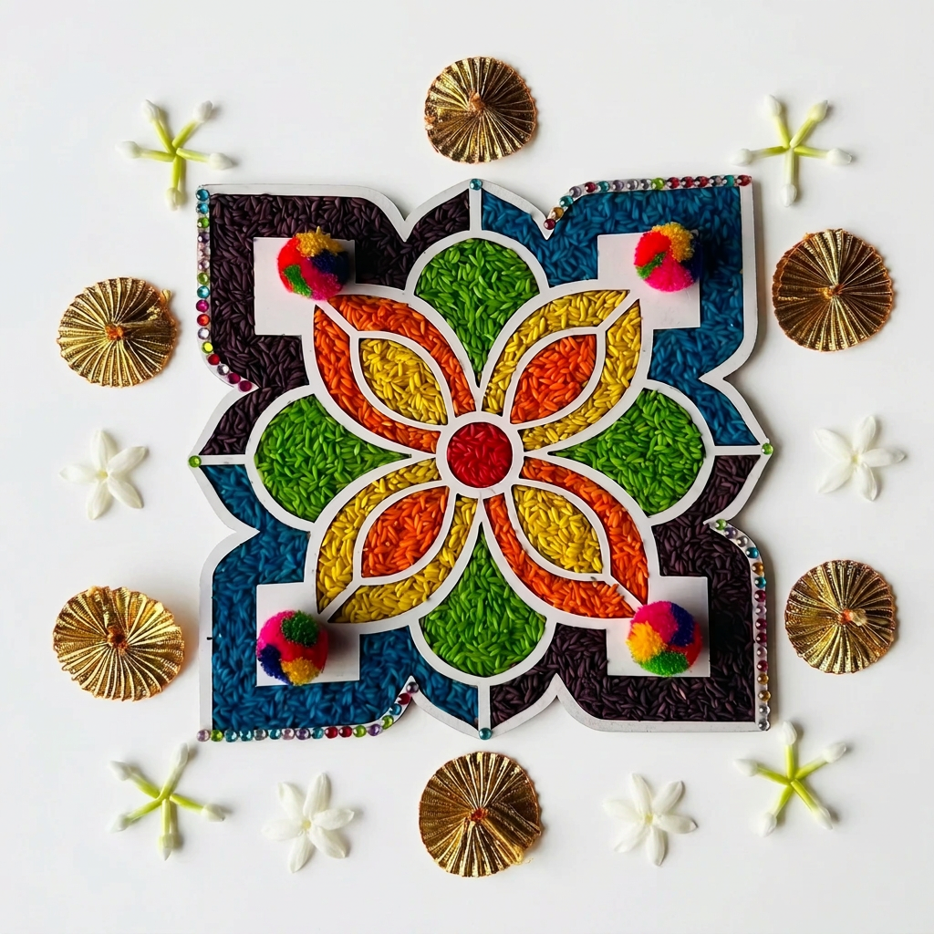 DIY Reusable Rangoli Kit