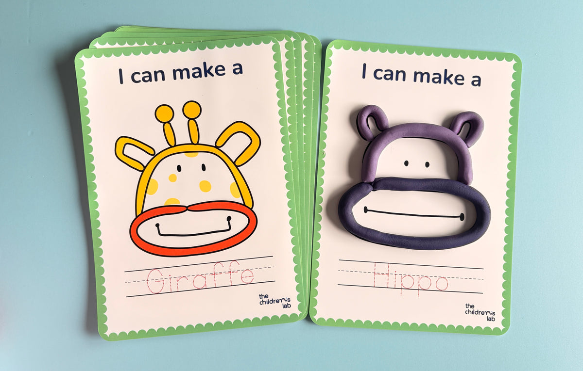 10 Reusable Animal Mats with Playdough Slicer