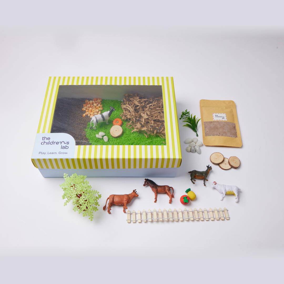 Farm Animals Sensory Play Bin