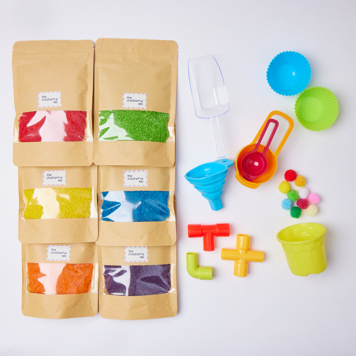 Rice Sensory Play Bin