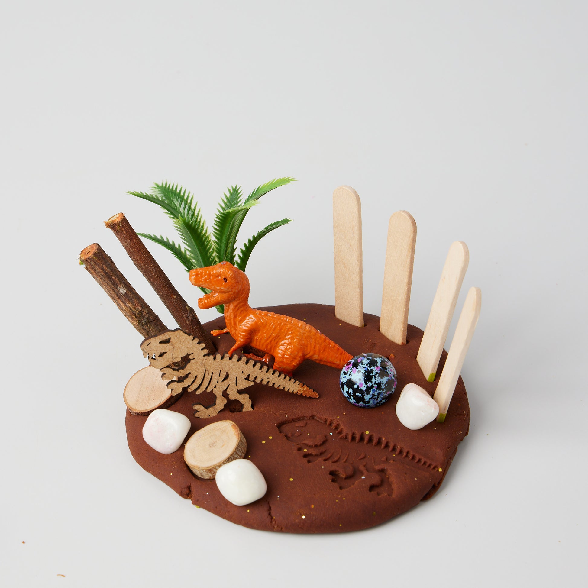 The Children’s Lab - Dinosaur Dough Jar playdough jars with colorful clay – fun DIY playdough jars, budget gifts, and creative gift jars for kids.