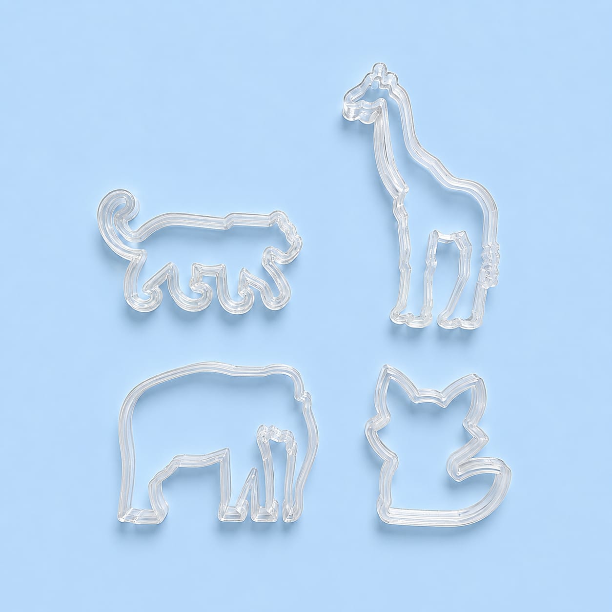 Forest Animal Playdough Cutter Set