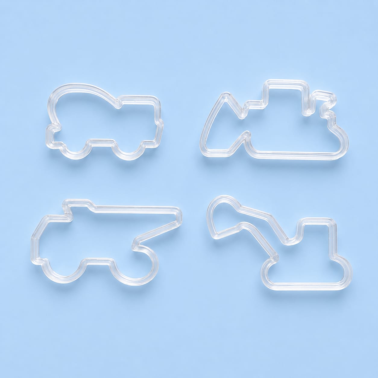 Construction Playdough Cutter Set